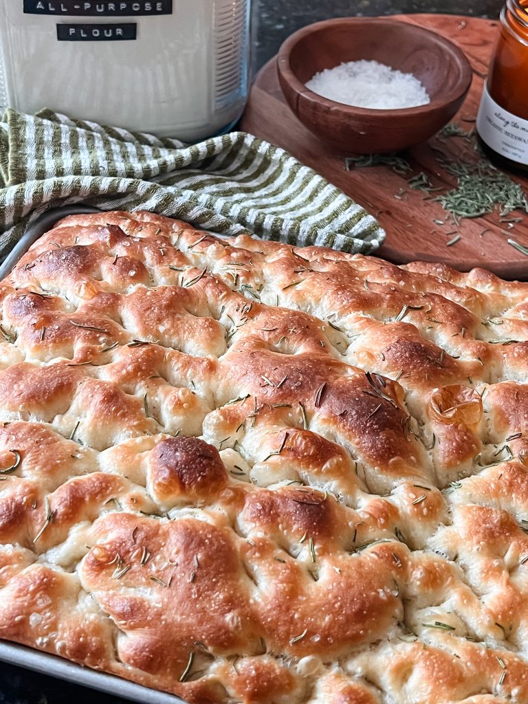 easy rosemary focaccia bread